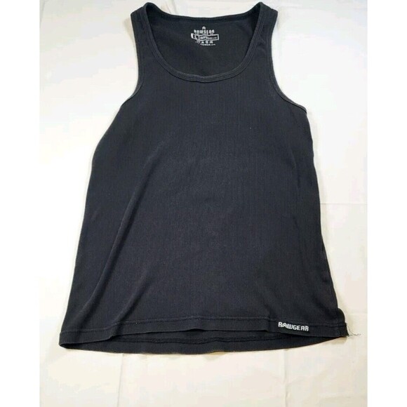 Rawgear Tank Top Large Mens Black Slim Fit - Picture 1 of 5